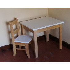  Комплект № К-01. Столик + 1 стульчик дерева